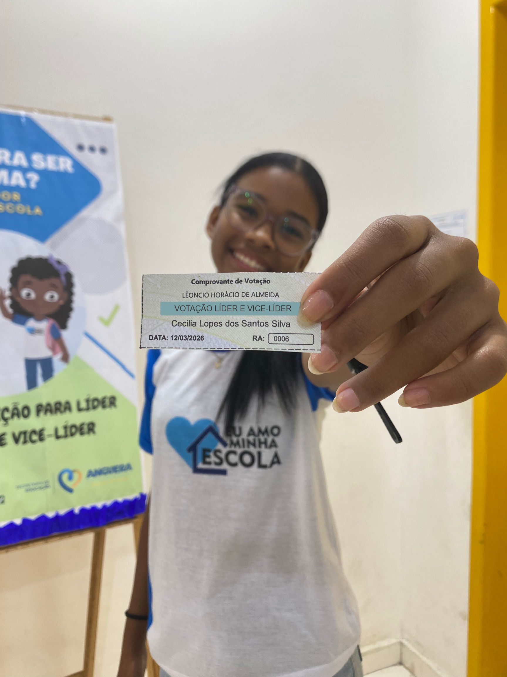 ELEIÇÃO PARA LÍDERES DE TURMA / ESCOLA LEÔNCIO
