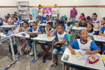 1º DIA DE AULA DO PROERD NA ESCOLA MUNICIPAL ÉRICO SOPHIA BRANDÃO