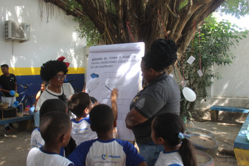 MOBILIZAÇÃO COM AS TURMAS DO 2º ANO PARA  A AVALIAÇÃO DO SABE