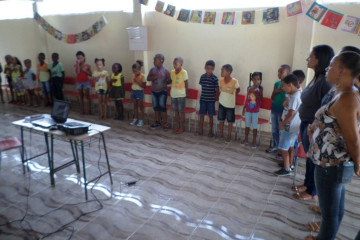 ABERTURA DO PROJETO MINHA ESCOLA E O ESPAÇO DE LEITURA REALIZADO PELAS ESCOLAS DO NÚCLEO C