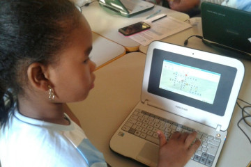 AULA INAUGURAL DO PROJETO UCA (UM COMPUTADOR POR ALUNO) NA ESCOLA SÃO JOSÉ NA LOCALIDADE DA CAJÁ