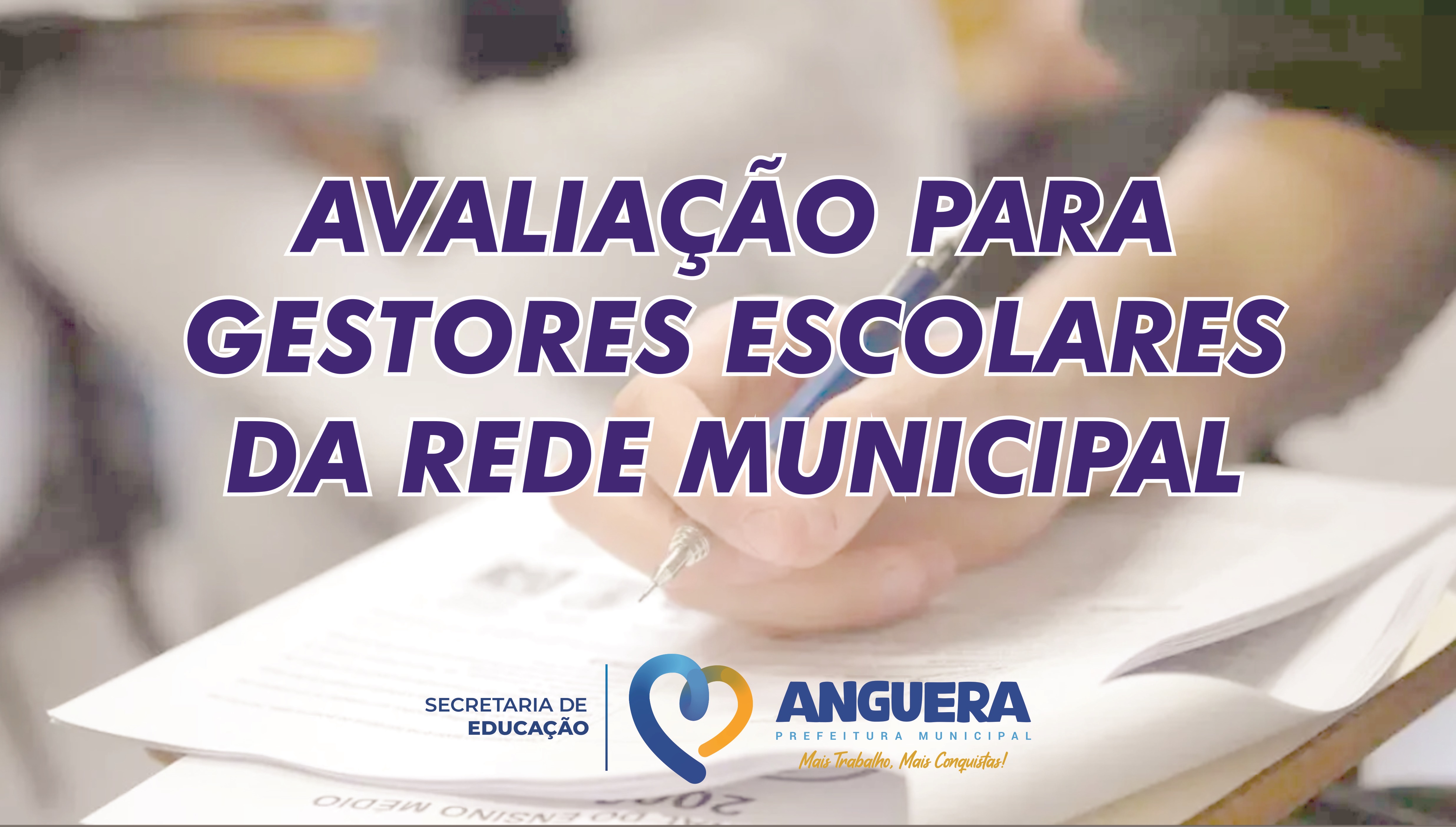 PROVA PARA GESTORES ESCOLARES DA REDE MUNICIPAL ACONTECE NESTE DOMINGO (29)
